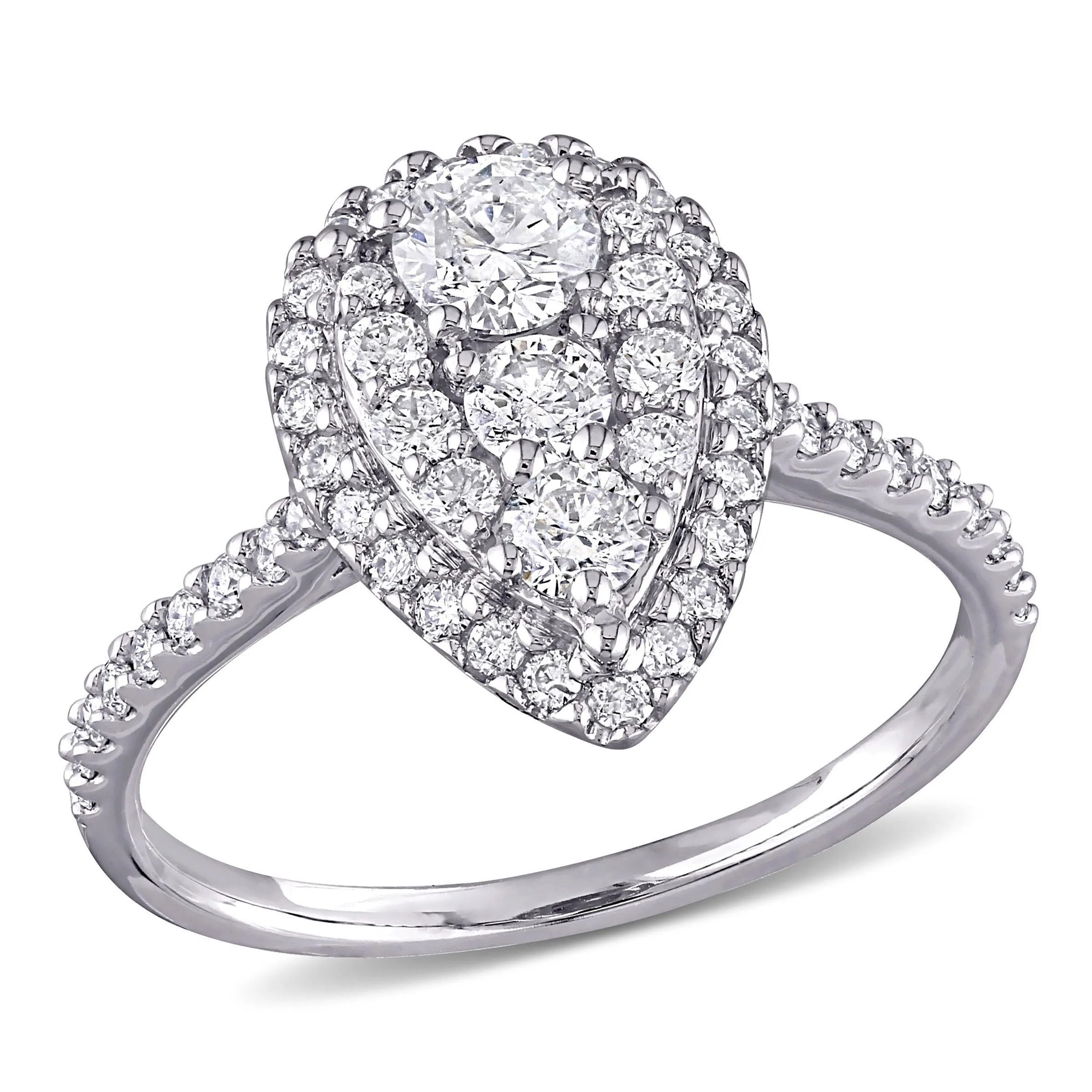 1 CT Diamond Teardrop Engagement ring 10k