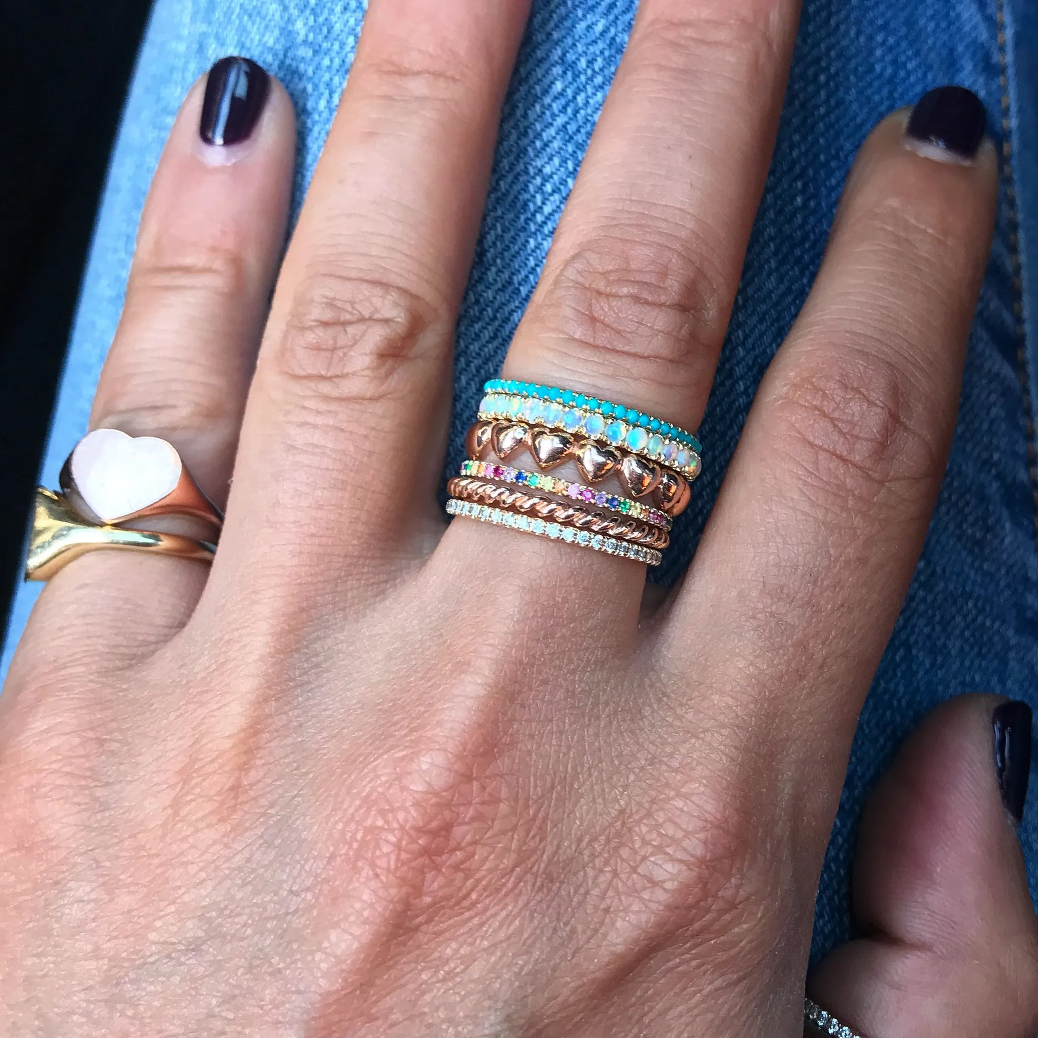 14K Gold Micro Pavé Diamond Eternity Band
