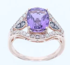 14K R/G RING 0.69 DIA 2.60 AM |H|