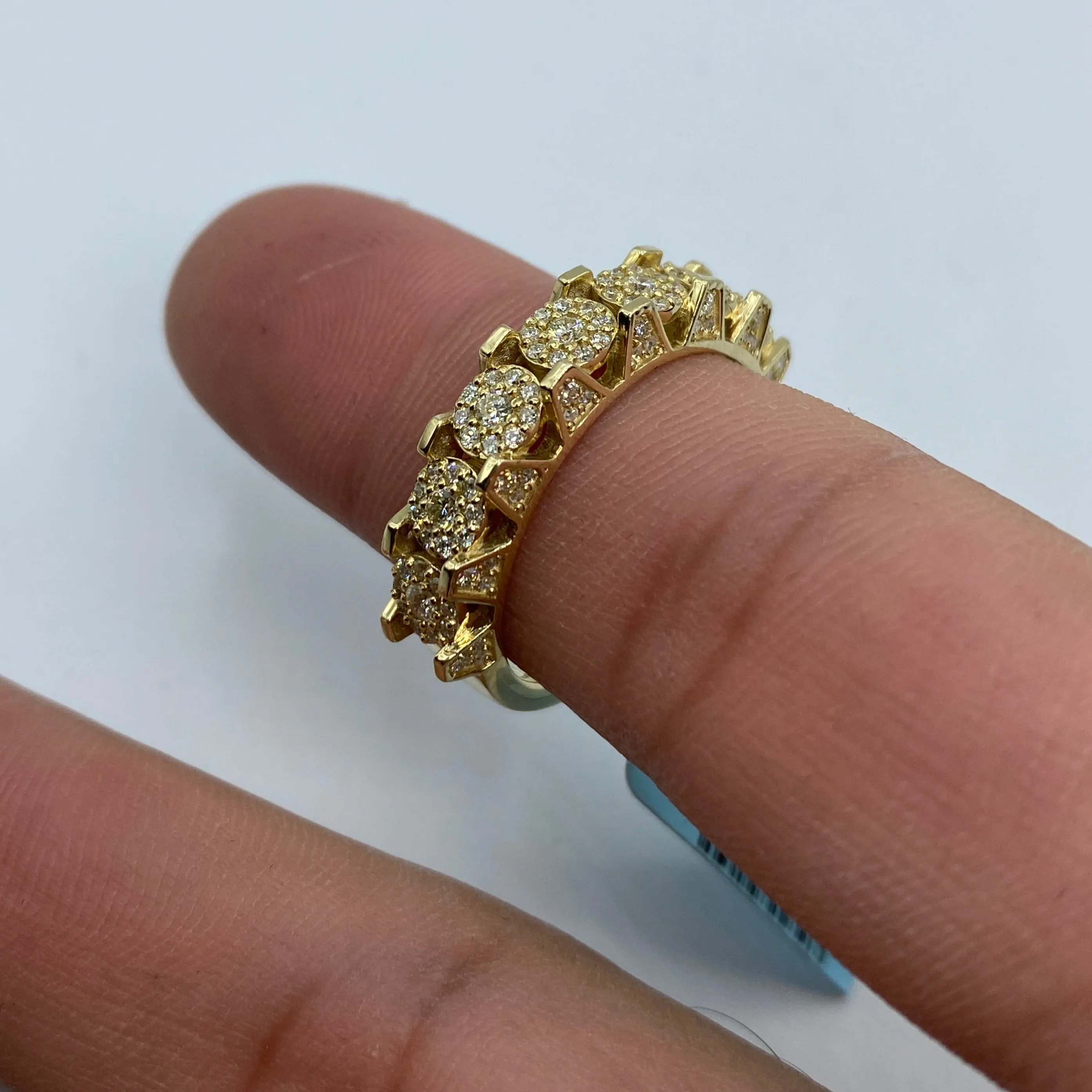 14K Space Flower Diamond Ring 1.4ct
