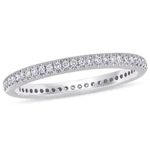 14K White Gold Diamond Eternity Ring