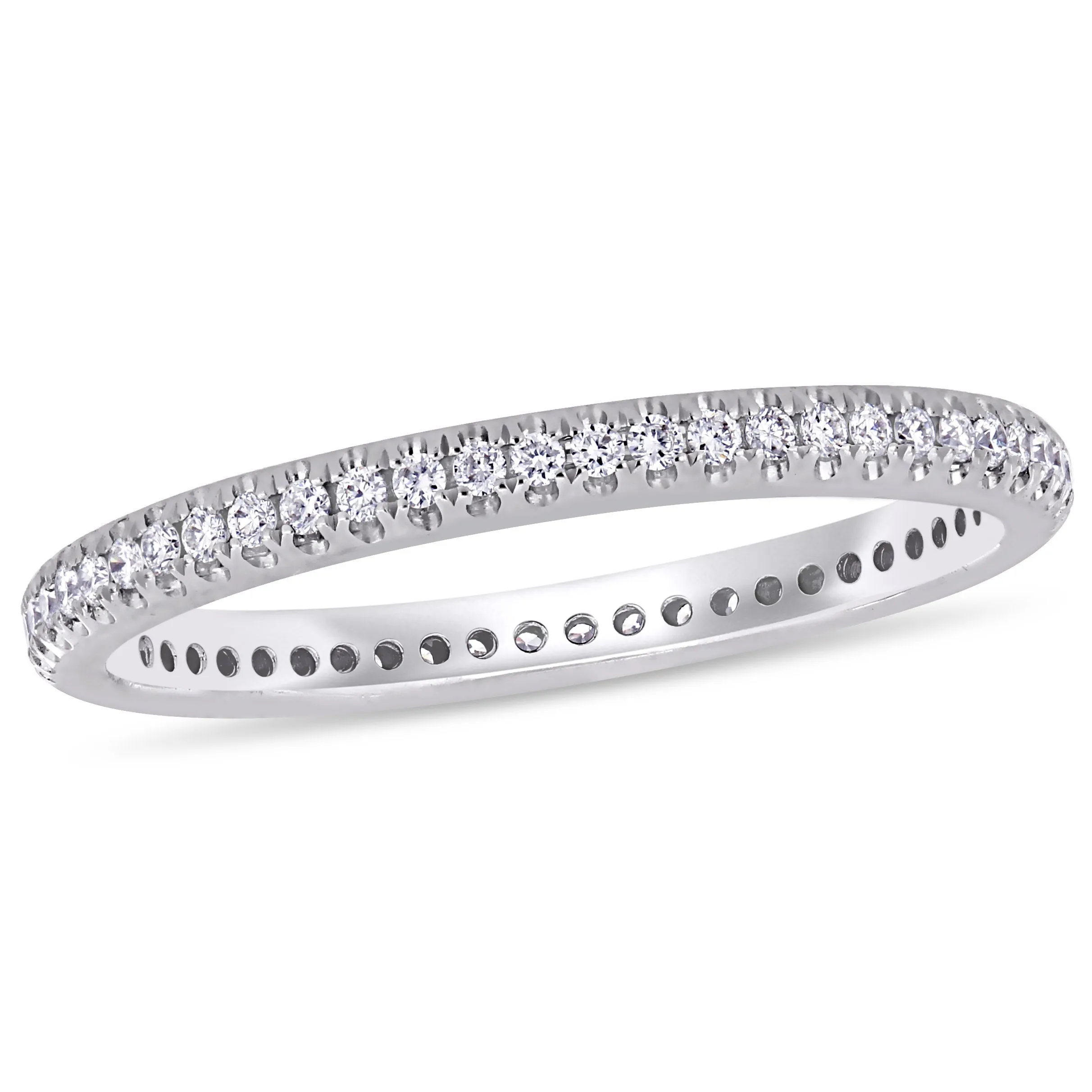 14K White Gold Diamond Eternity Ring