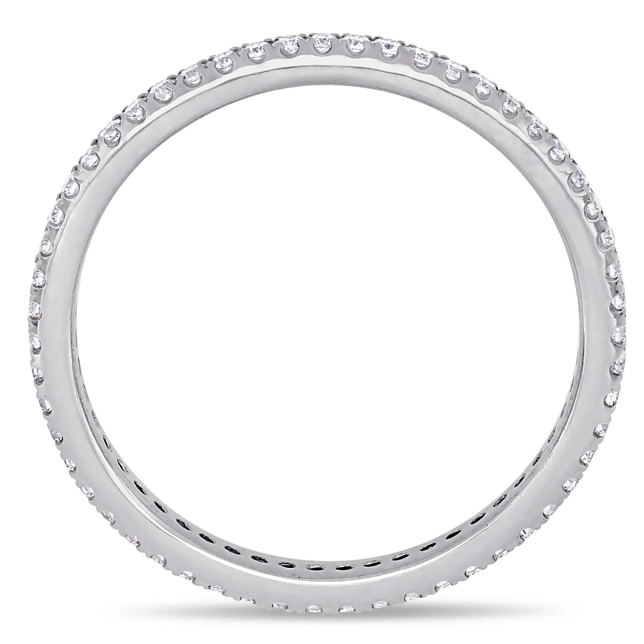 14K White Gold Diamond Eternity Ring