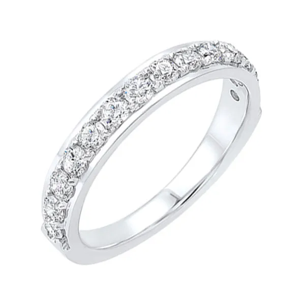 14KT White Gold & Diamond Classic Book Diamond Overatures Band Ring  - 1/4 ctw