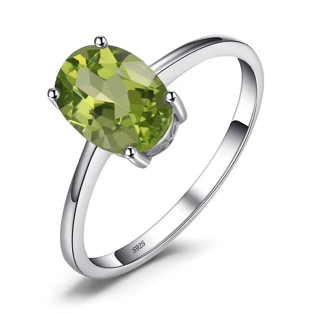 1.5Ct Amethyst Engagement Ring SILVER Women Wedding Jewelry