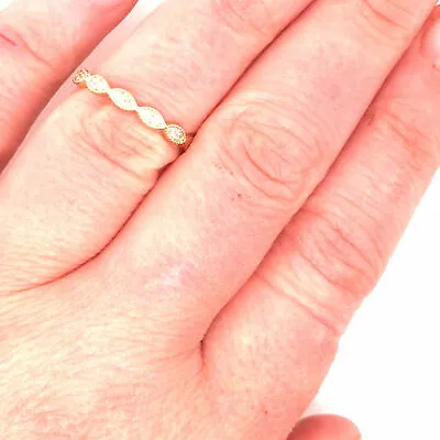 18K Diamond Open Space 'X' Ring Yellow Gold