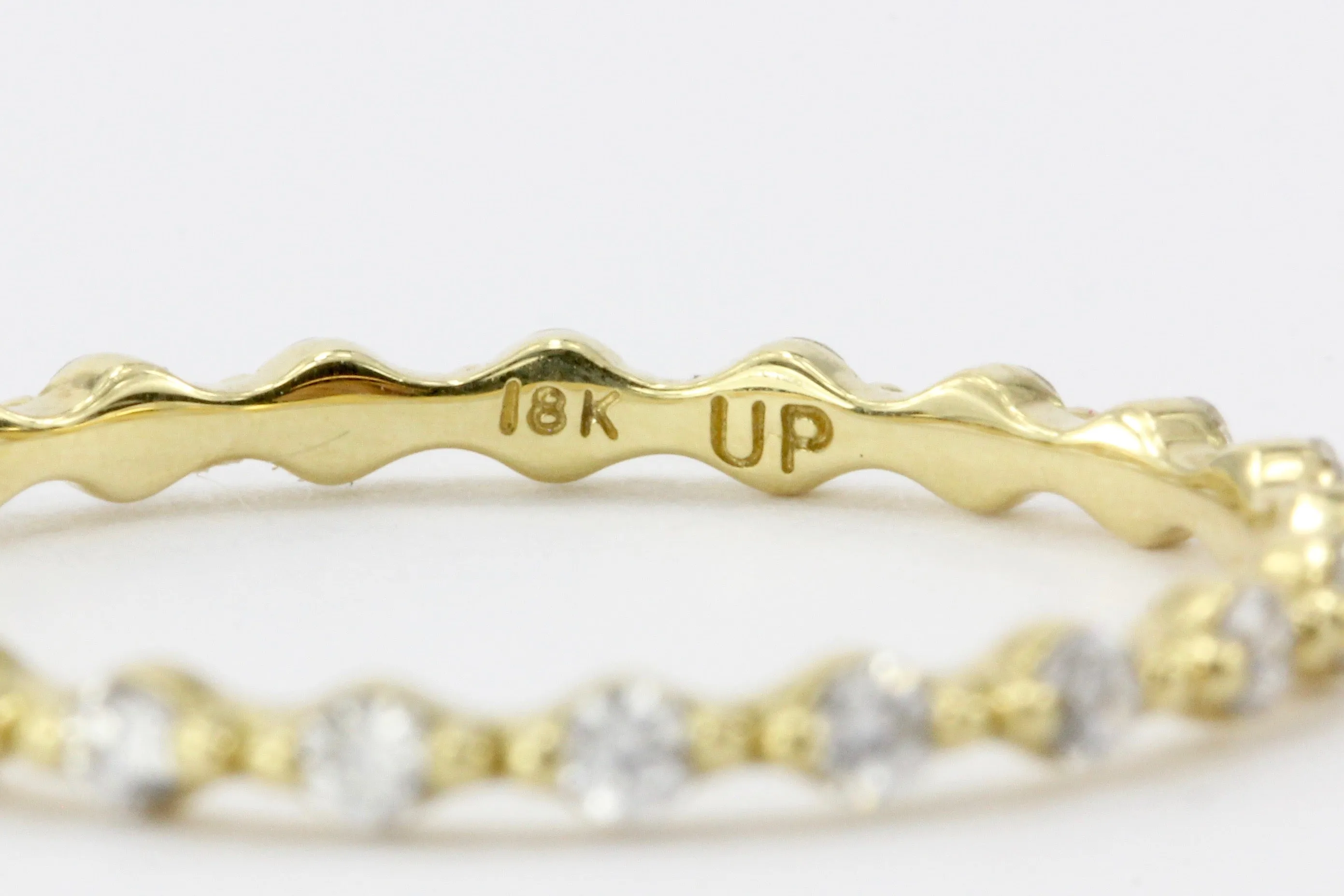 18K Yellow Gold .35 CTW Eternity Band Size 6