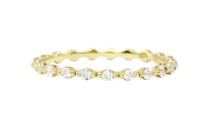 18K Yellow Gold .35 CTW Eternity Band Size 6