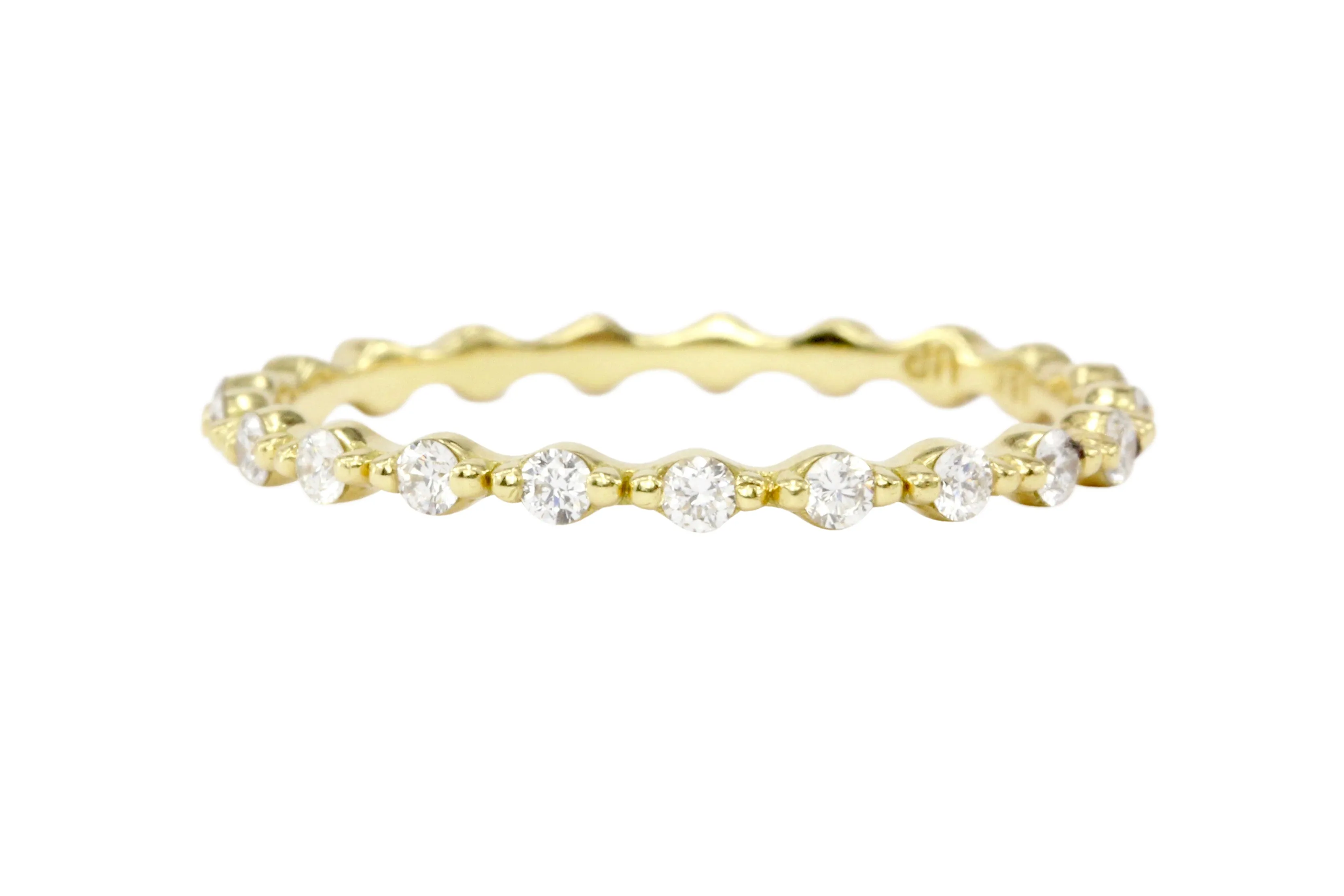 18K Yellow Gold .35 CTW Eternity Band Size 6