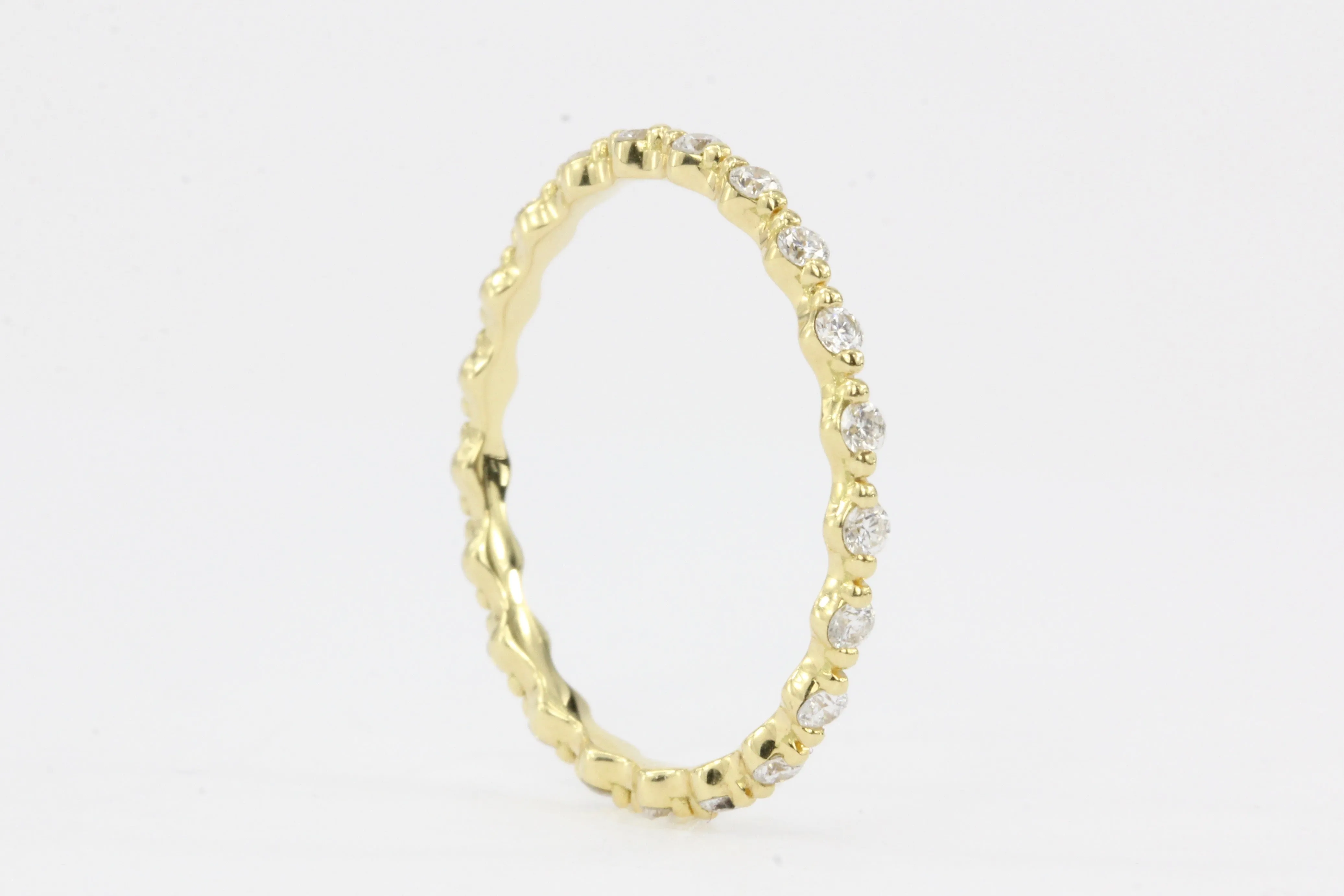 18K Yellow Gold .35 CTW Eternity Band Size 6