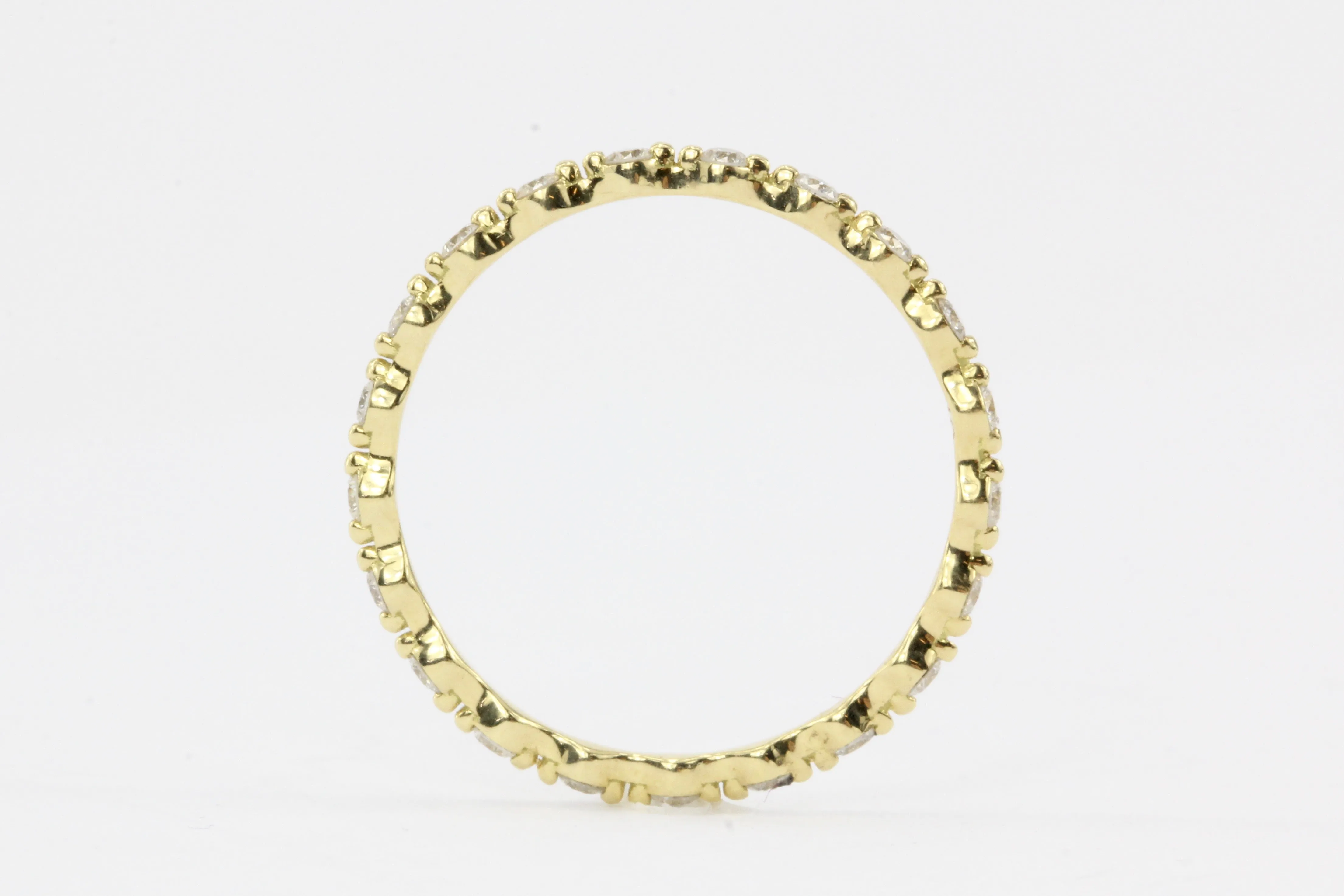 18K Yellow Gold .35 CTW Eternity Band Size 6