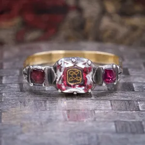 18th Century Stuart Crystal Cypher Ring