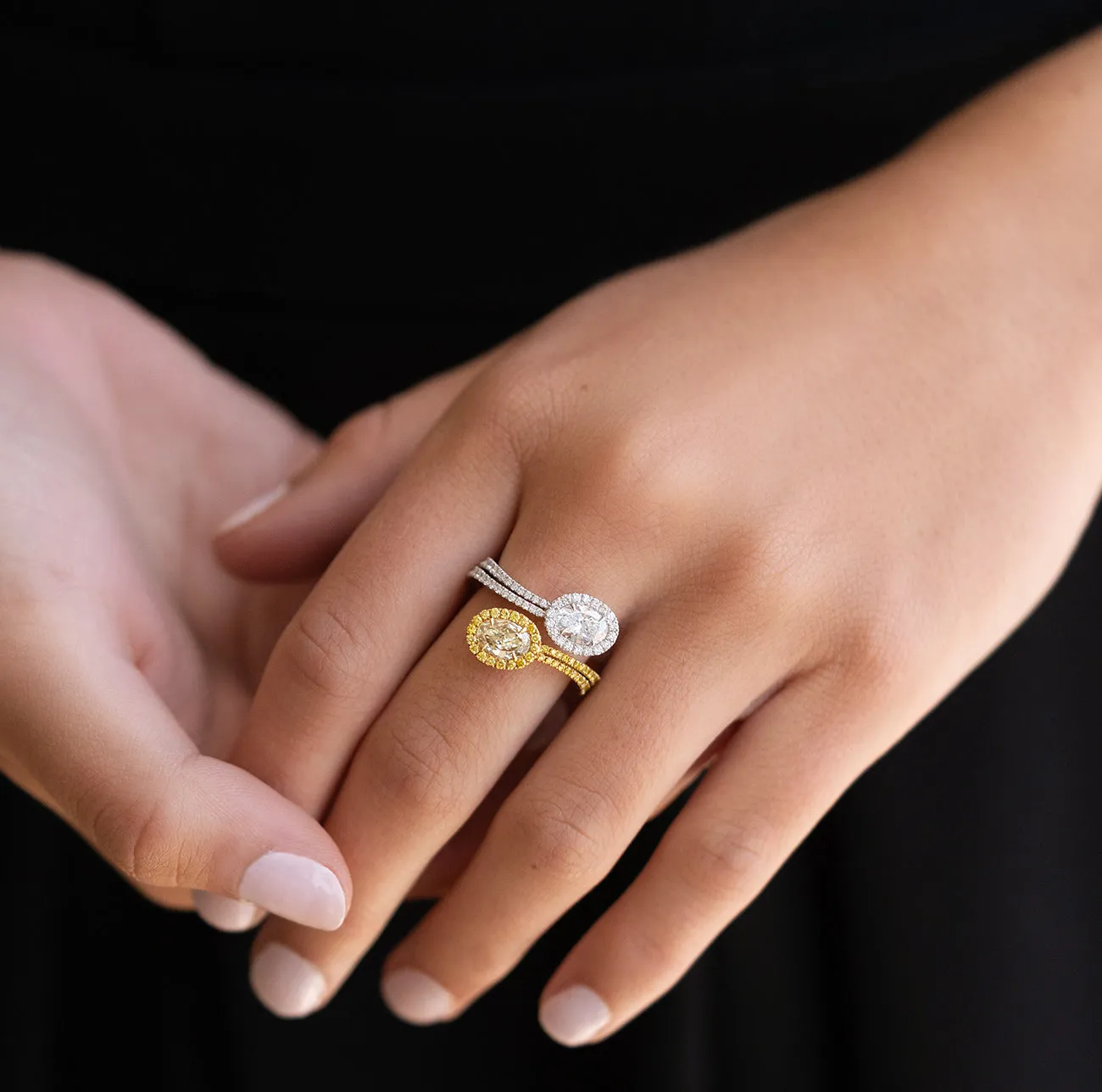 2.29  Carat Oval Bypass Ring