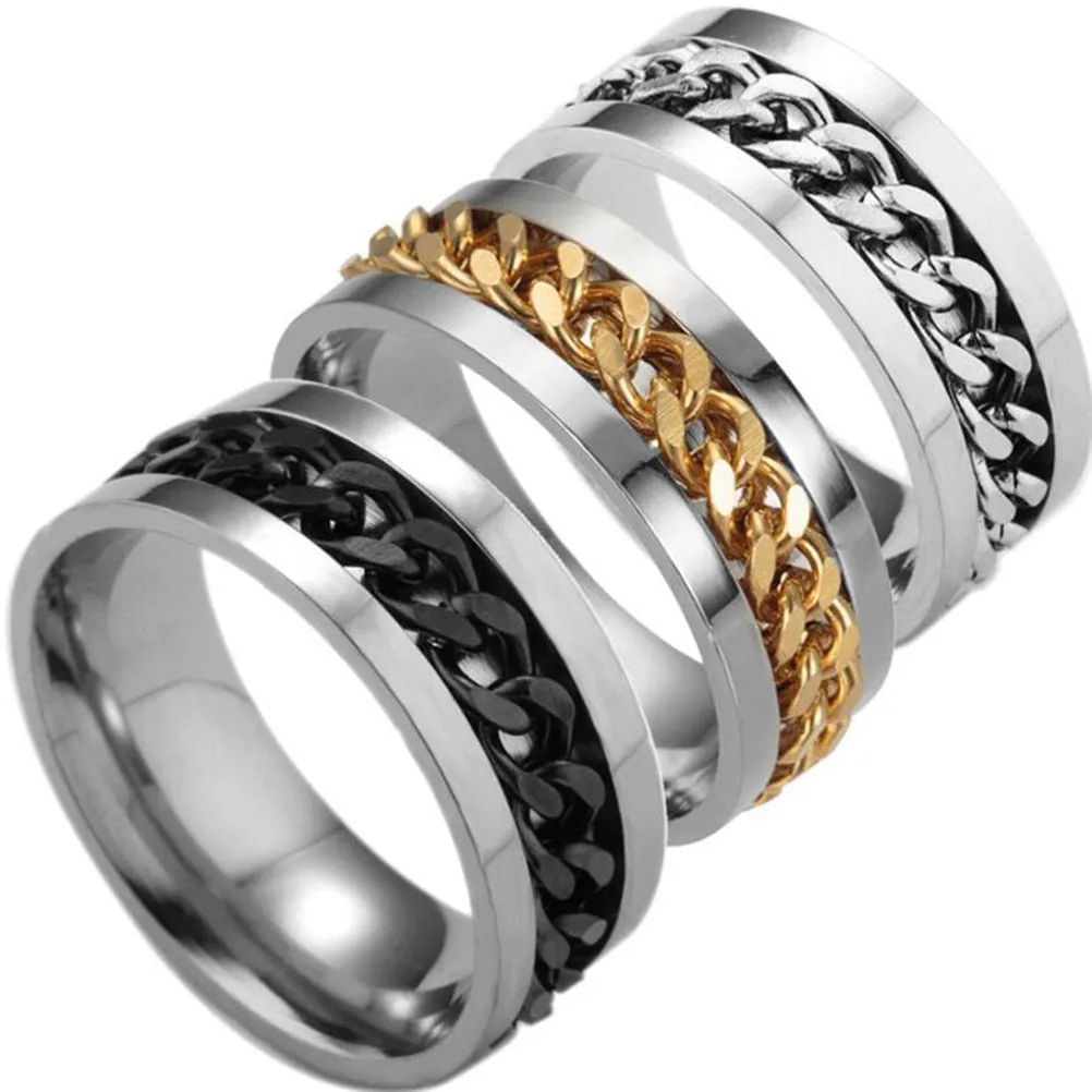 2pcs Antistress EDC Finger Ring Fidget Spinner