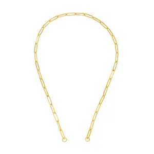 5.10MM Long Paper Clip Split Chain