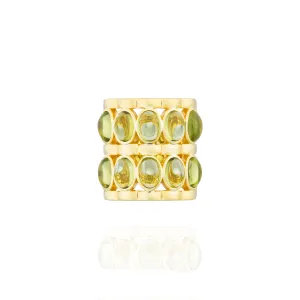 925 Silver Caramelo Ring with Peridot