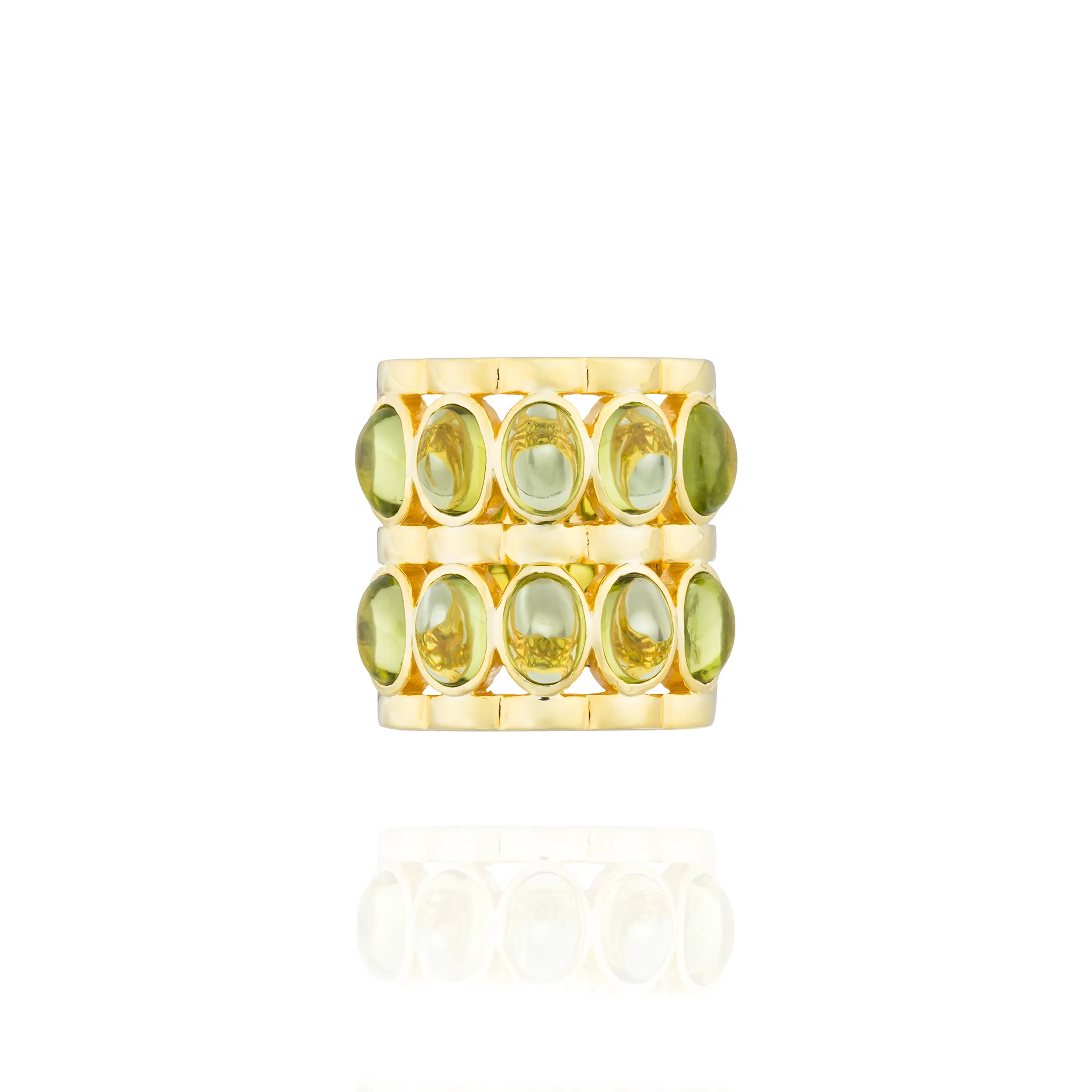 925 Silver Caramelo Ring with Peridot