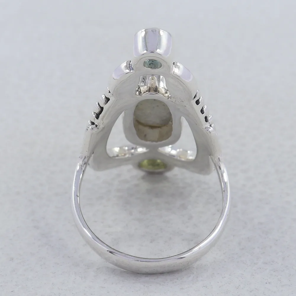 925 Sterling Silver Labradorite Designer Ring