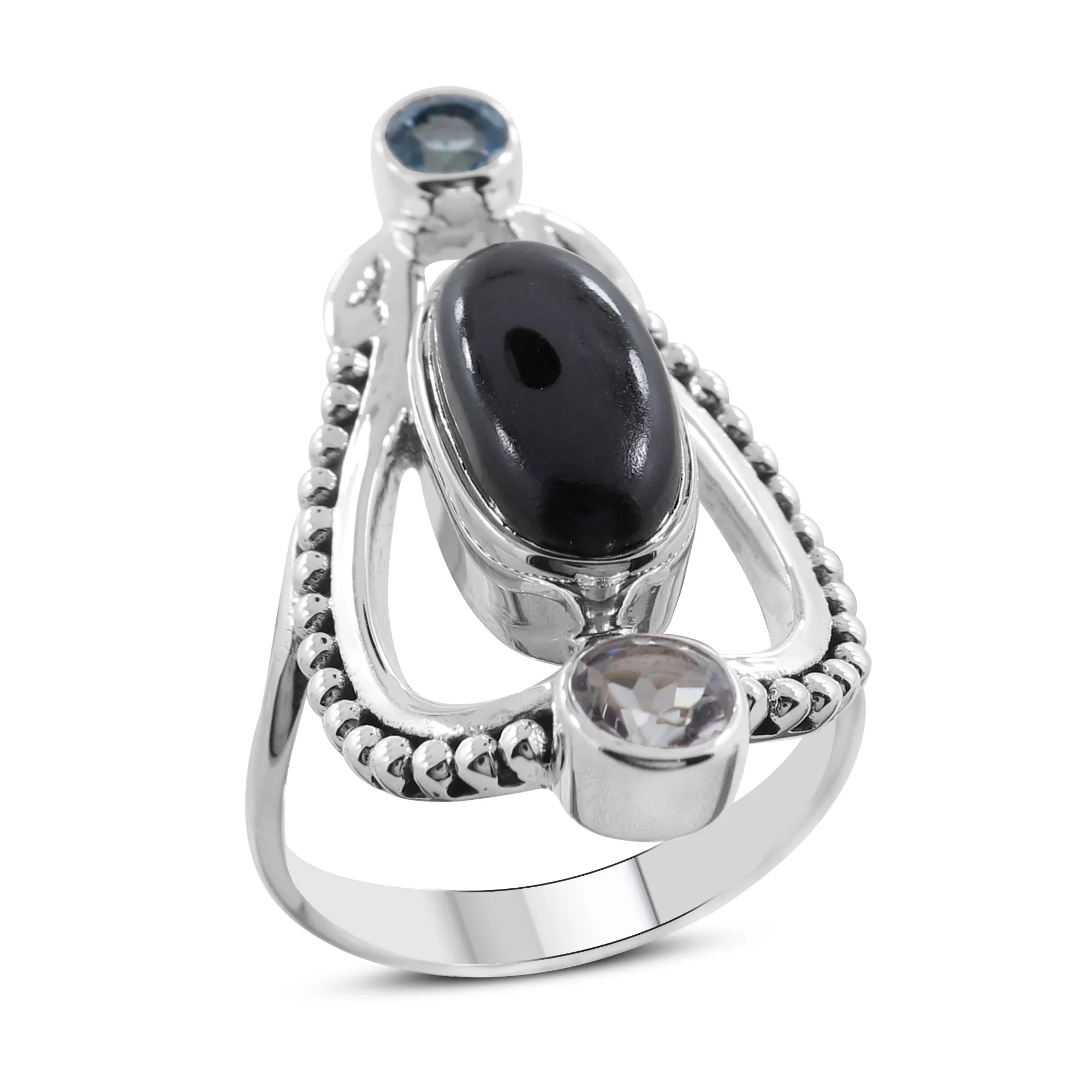 925 Sterling Silver Labradorite Designer Ring