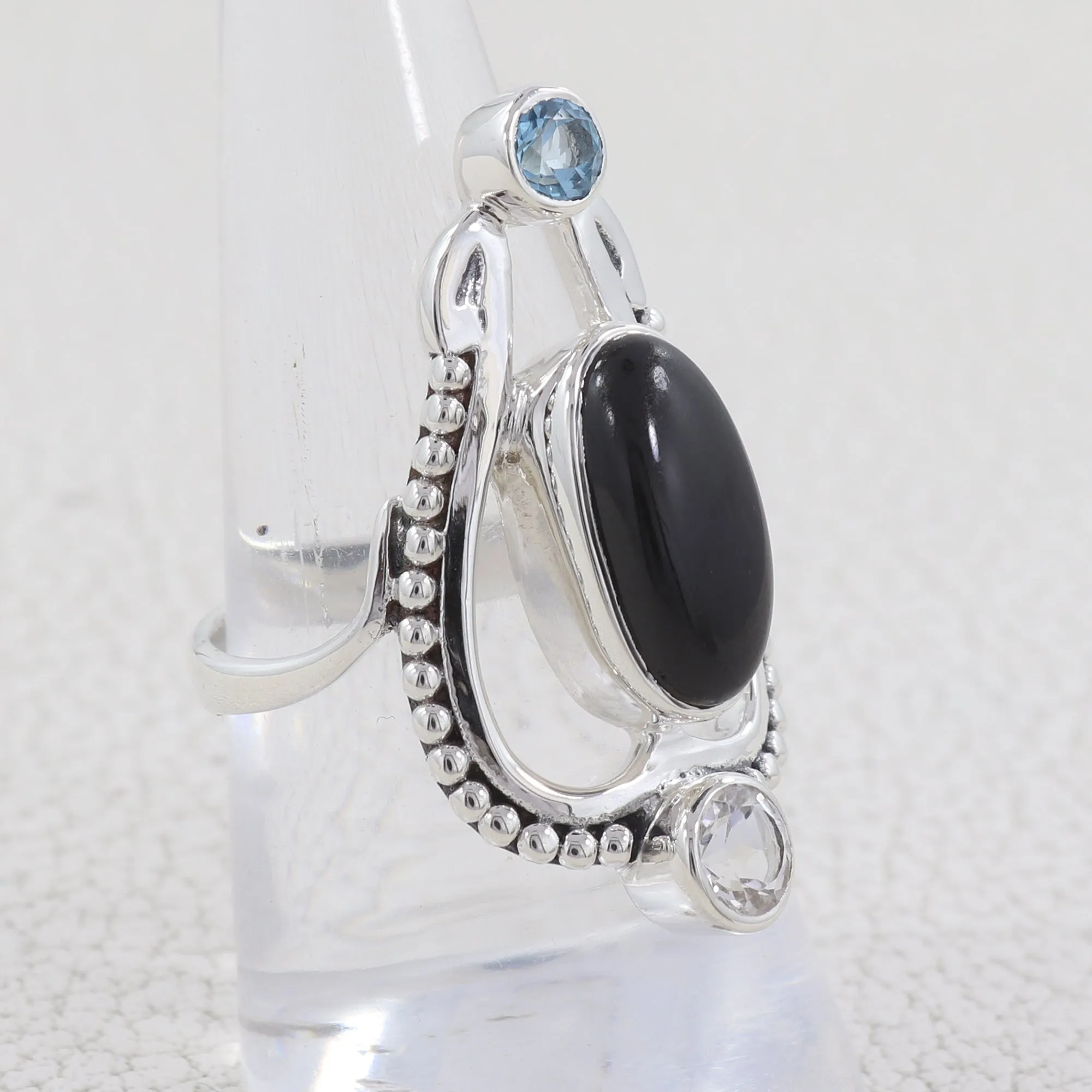 925 Sterling Silver Labradorite Designer Ring
