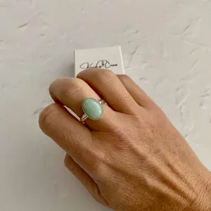 Amazonite Gemstone Ring - Adjustable