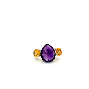 Amethyst Ring in .925 Sterling Silver - KSR 11345