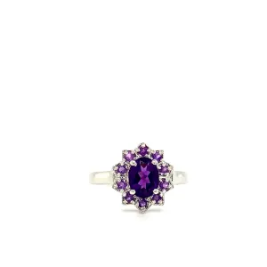 Amethyst Ring in .925 Sterling Silver - KSR 13683
