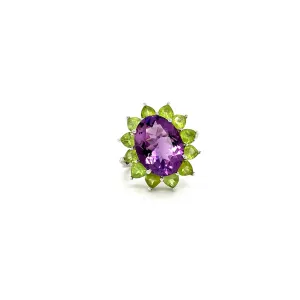 Amethyst Ring in .925 Sterling Silver - KSR 1600