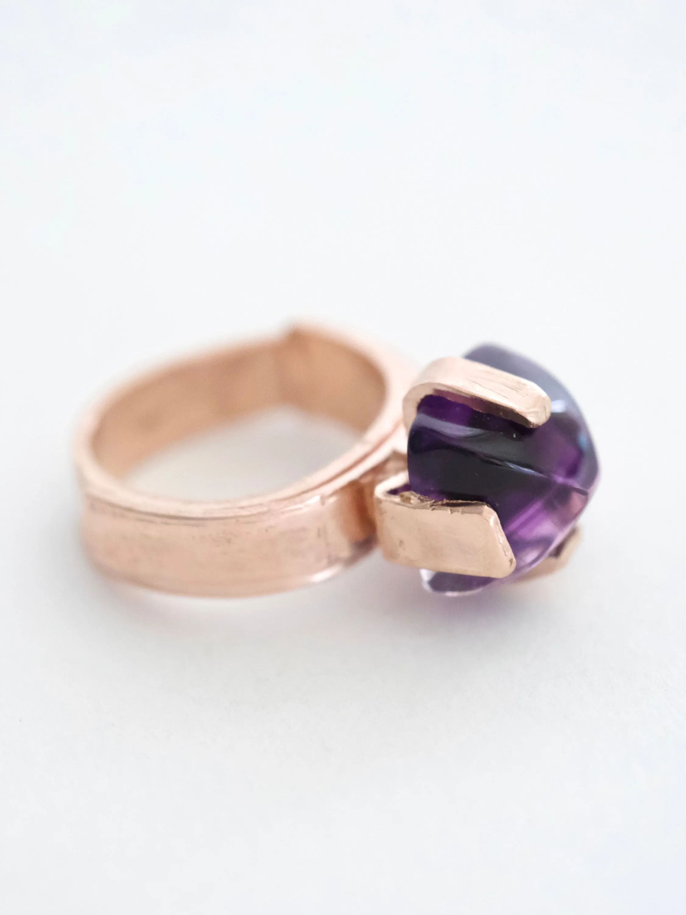 Amethyst Rose Gold Ring