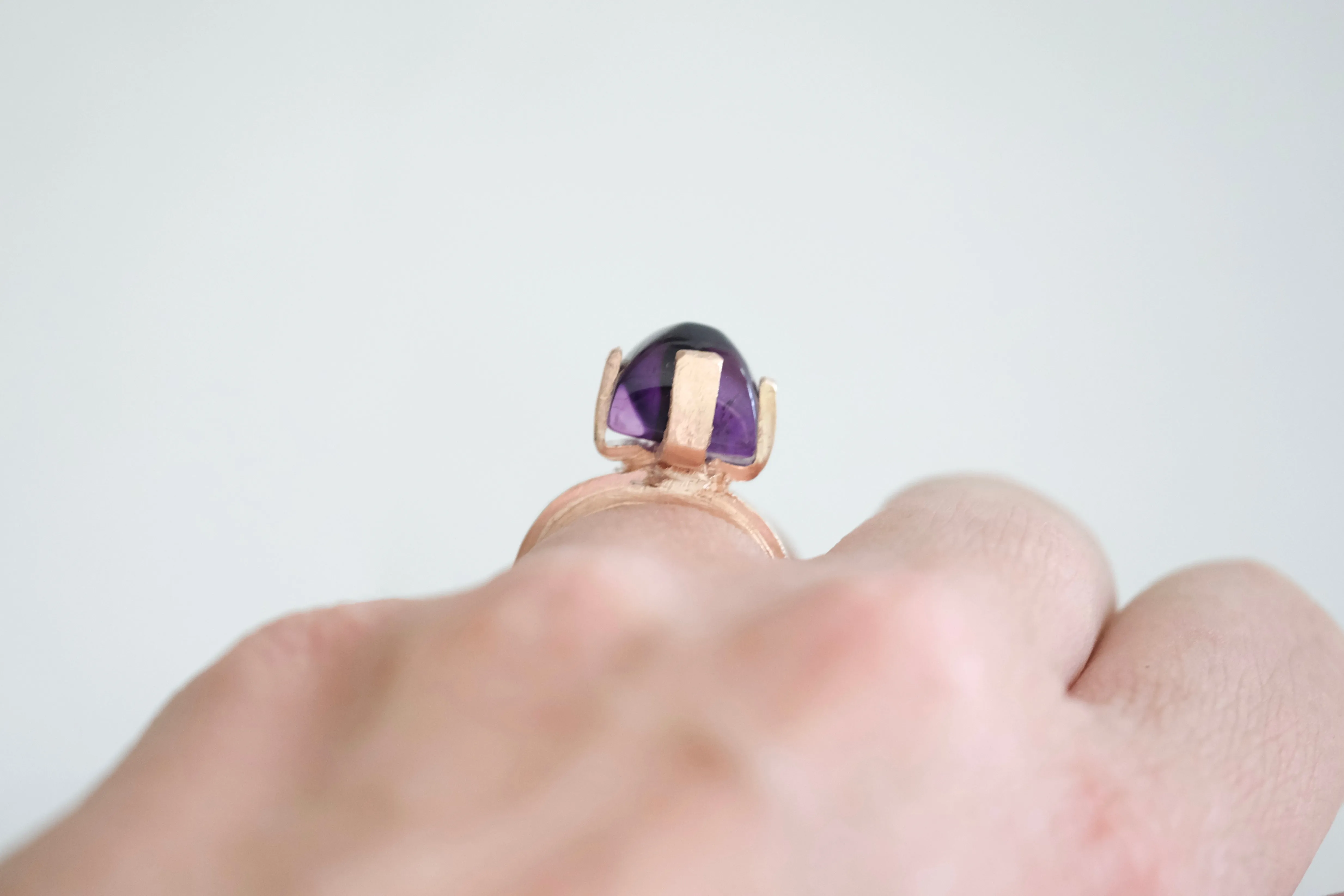 Amethyst Rose Gold Ring