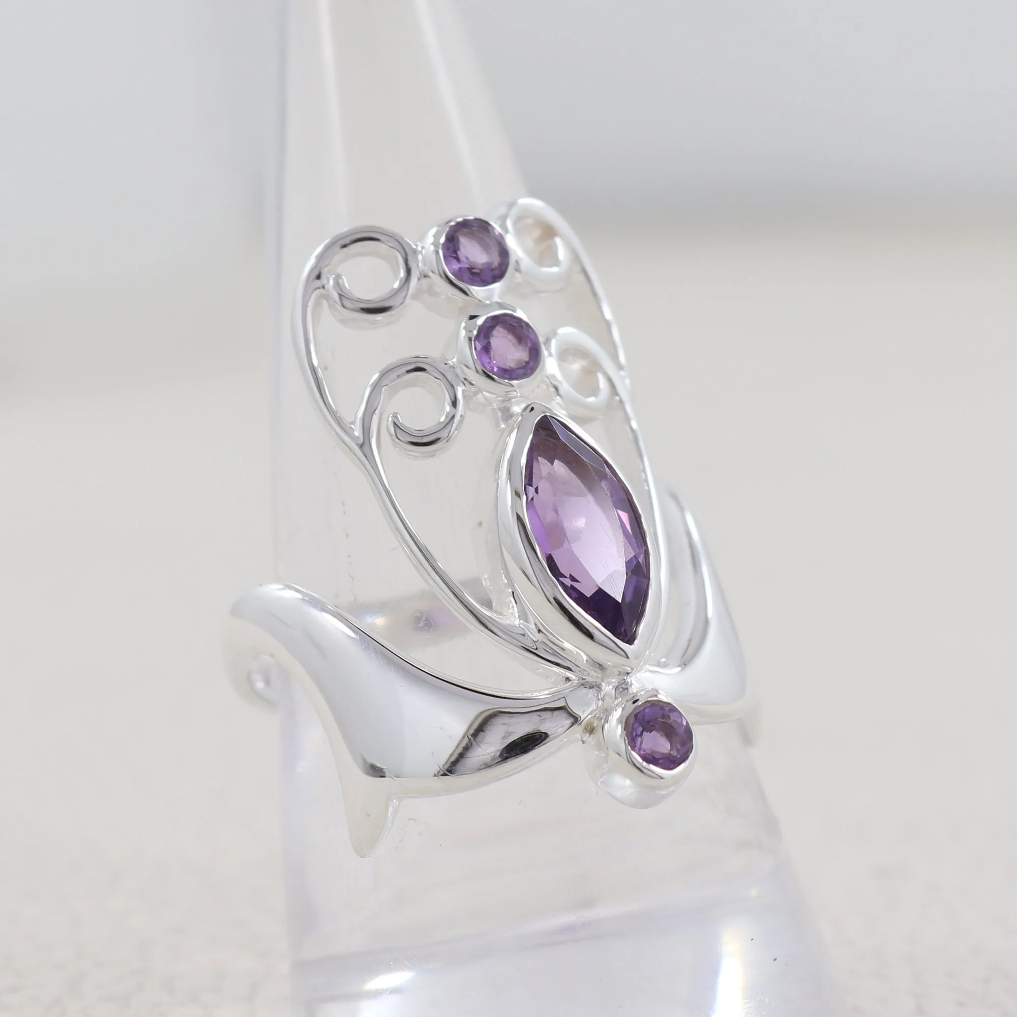 Amethyst Silver Ring