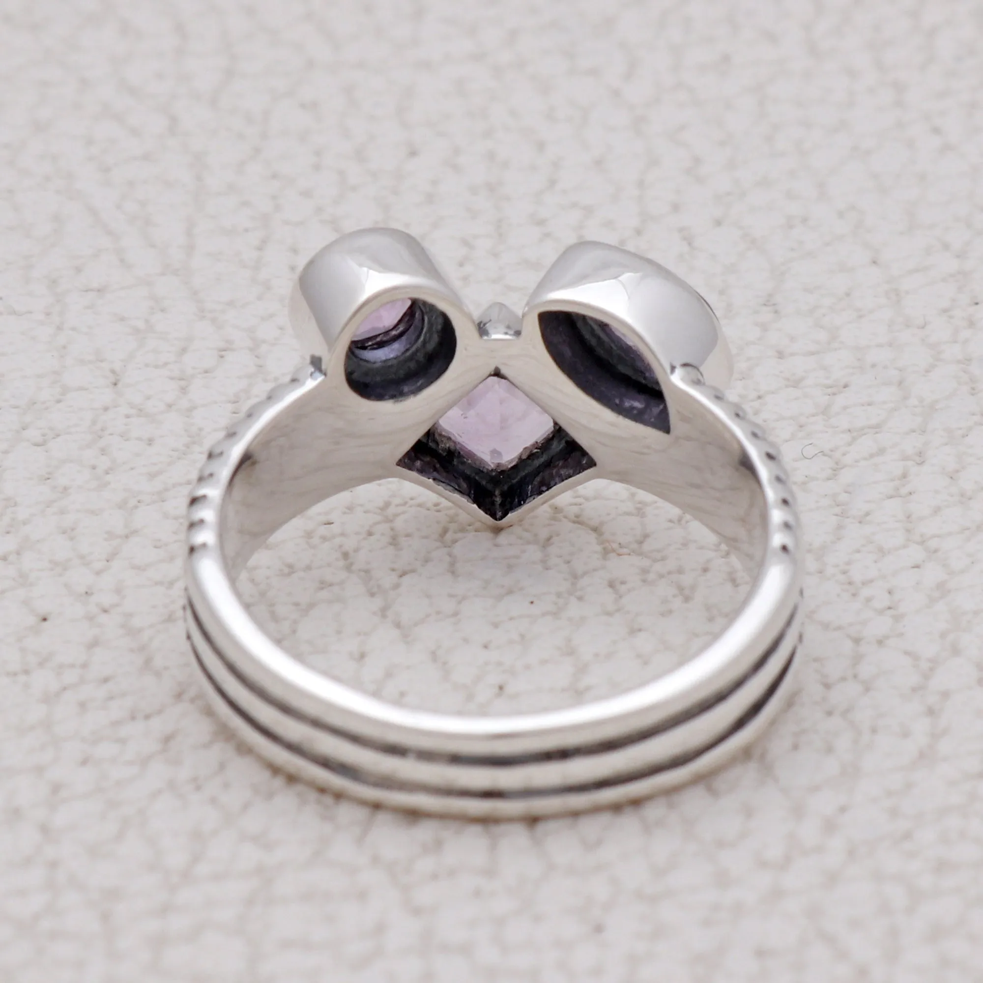 Amethyst Silver Rings