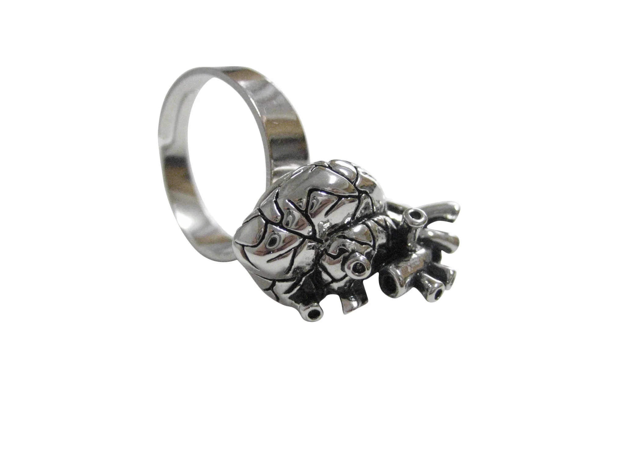 Anatomy Heart Pendant Ring