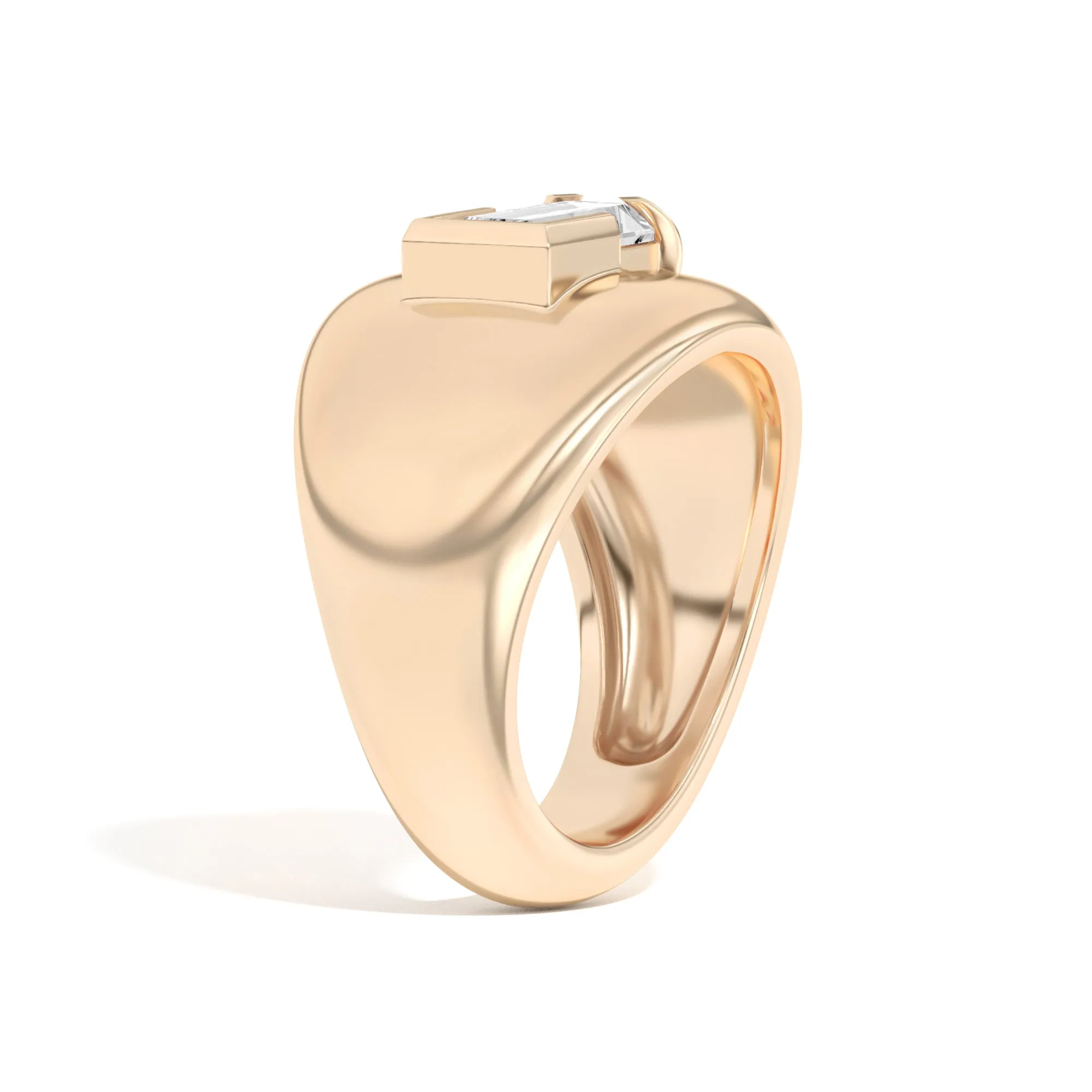 Ando Baguette Negative Space Bombe Ring