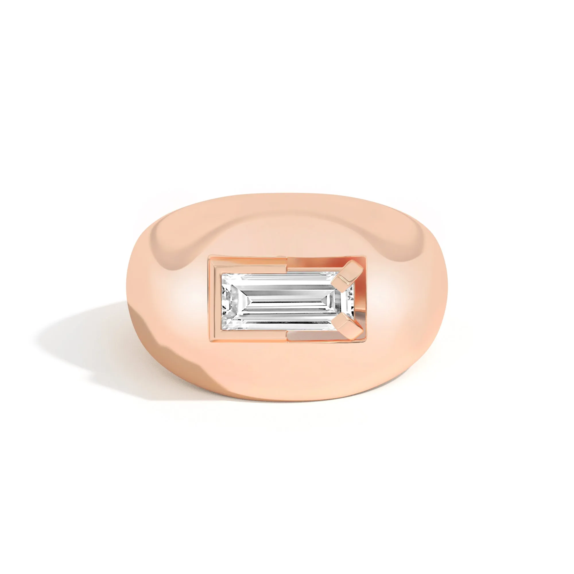 Ando Baguette Negative Space Bombe Ring