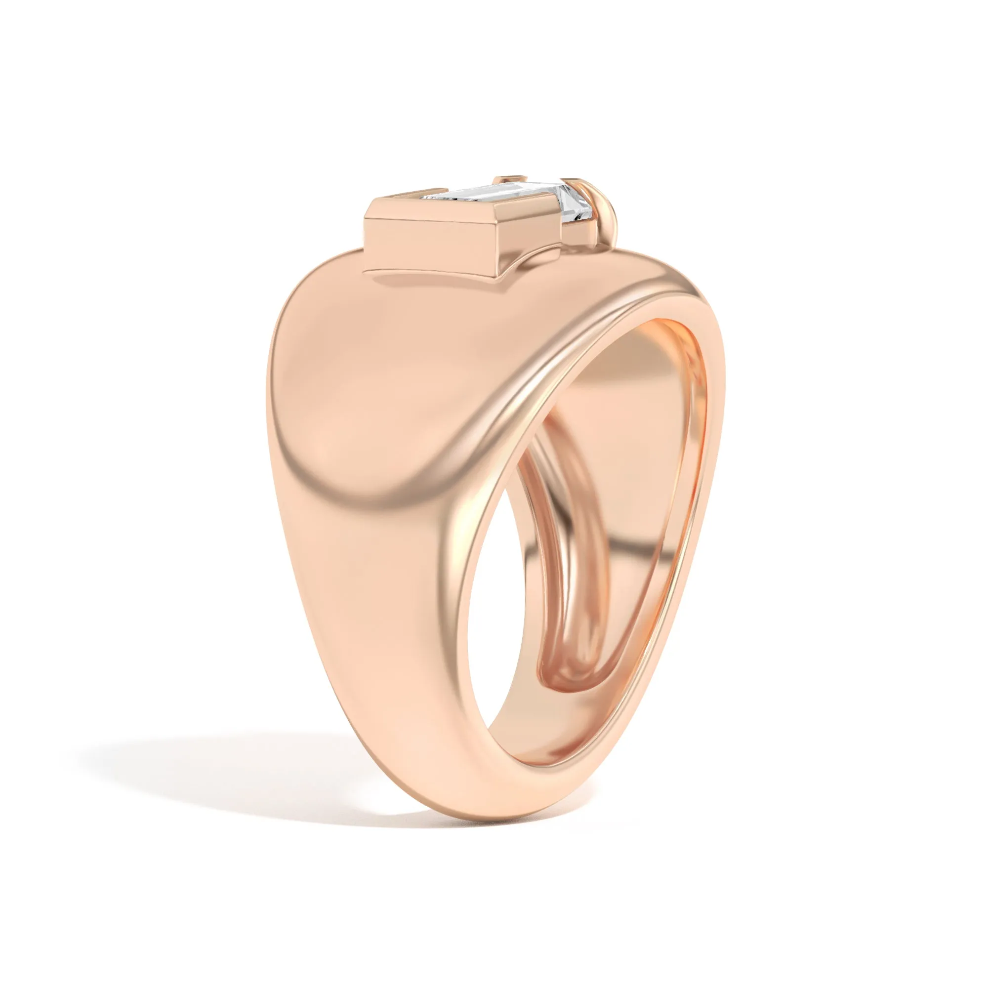 Ando Baguette Negative Space Bombe Ring