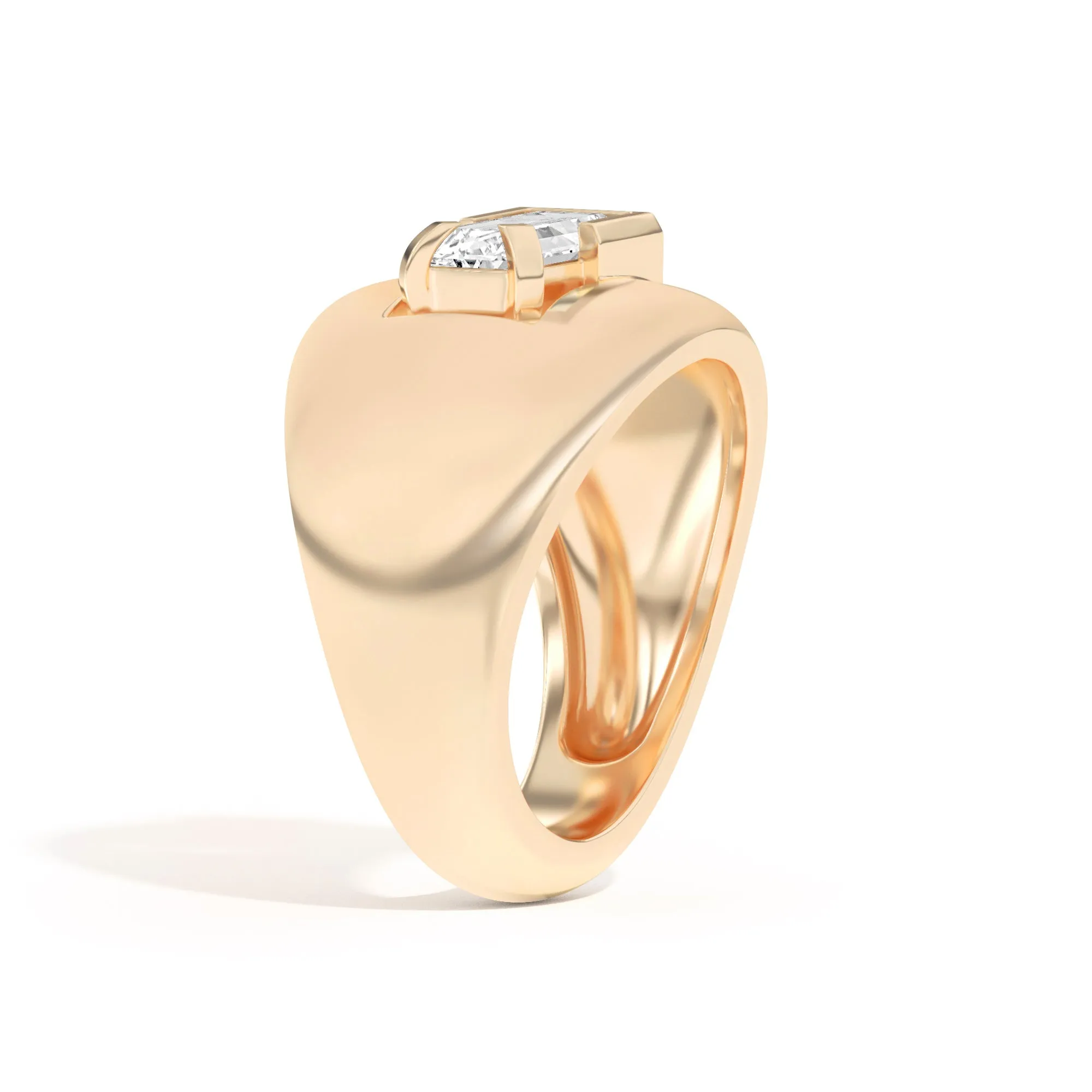 Ando Baguette Negative Space Bombe Ring