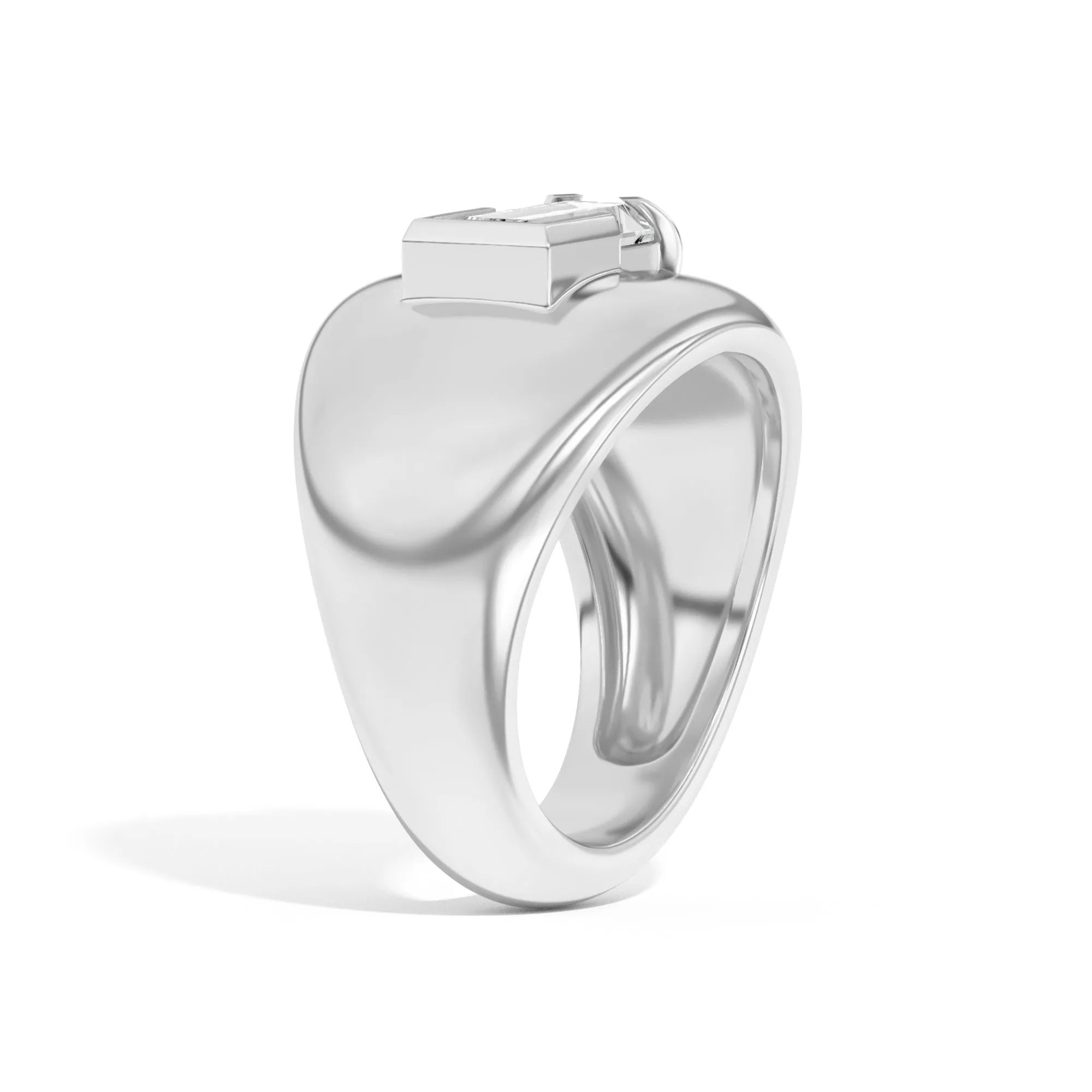 Ando Baguette Negative Space Bombe Ring