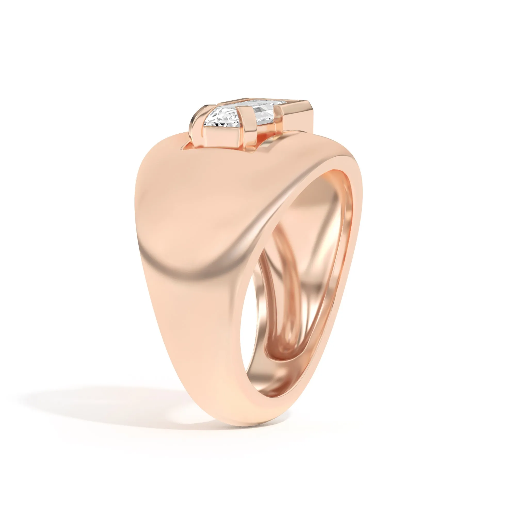Ando Baguette Negative Space Bombe Ring