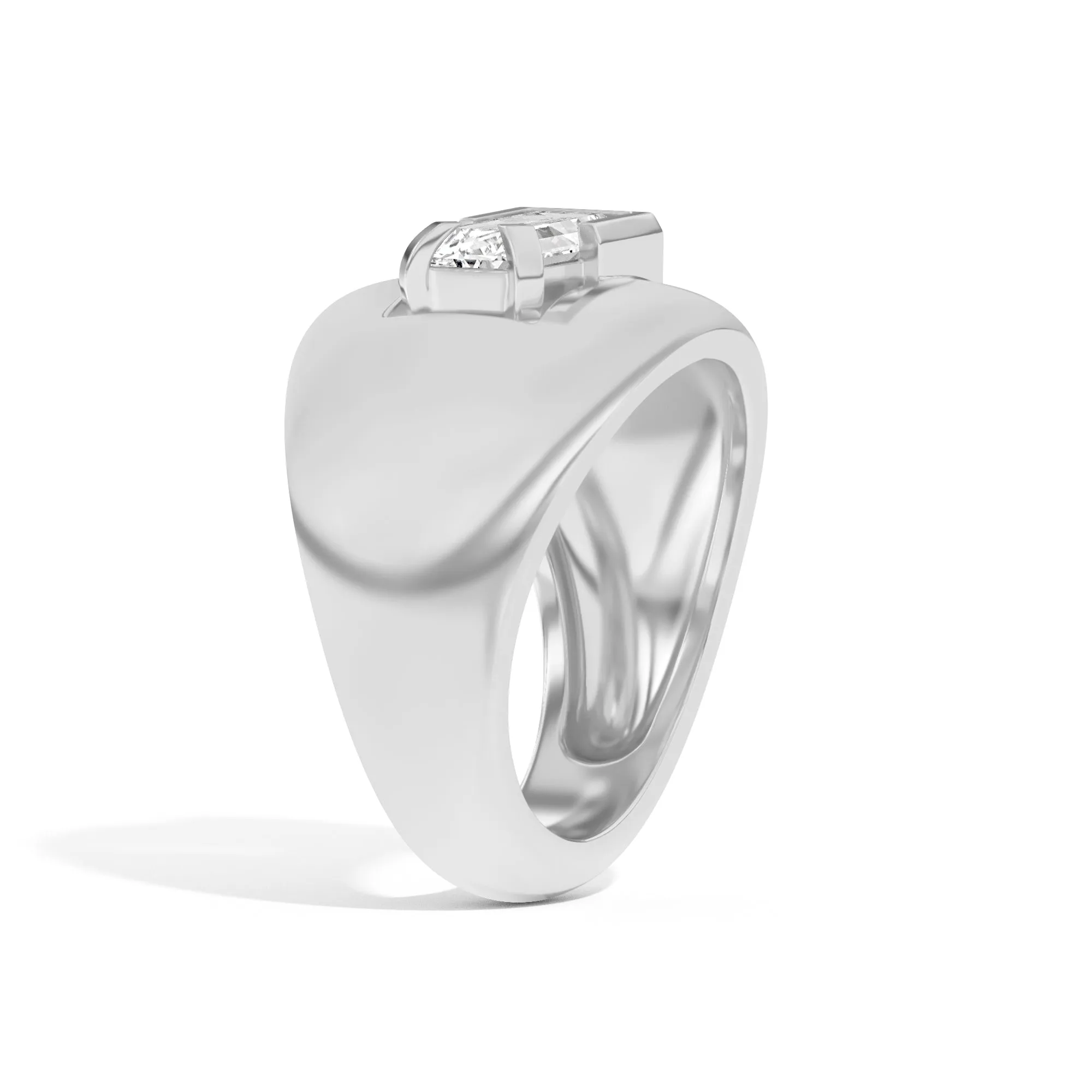 Ando Baguette Negative Space Bombe Ring