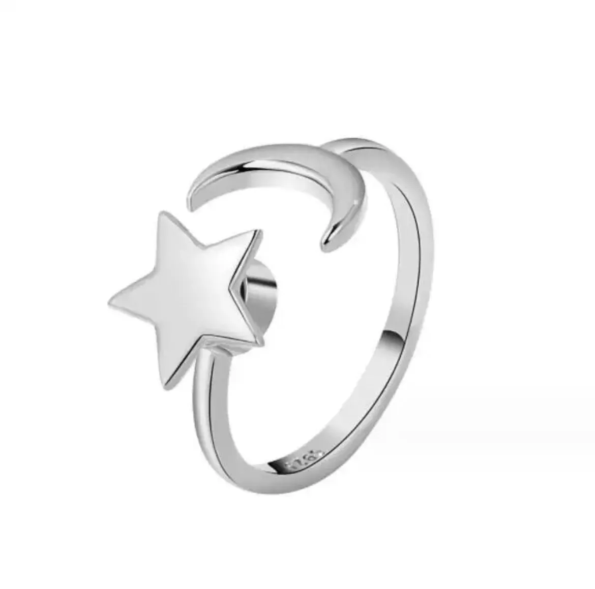 Anti-Stress/ Anti-Anxiety Star & Moon Fidget Spinner Ring
