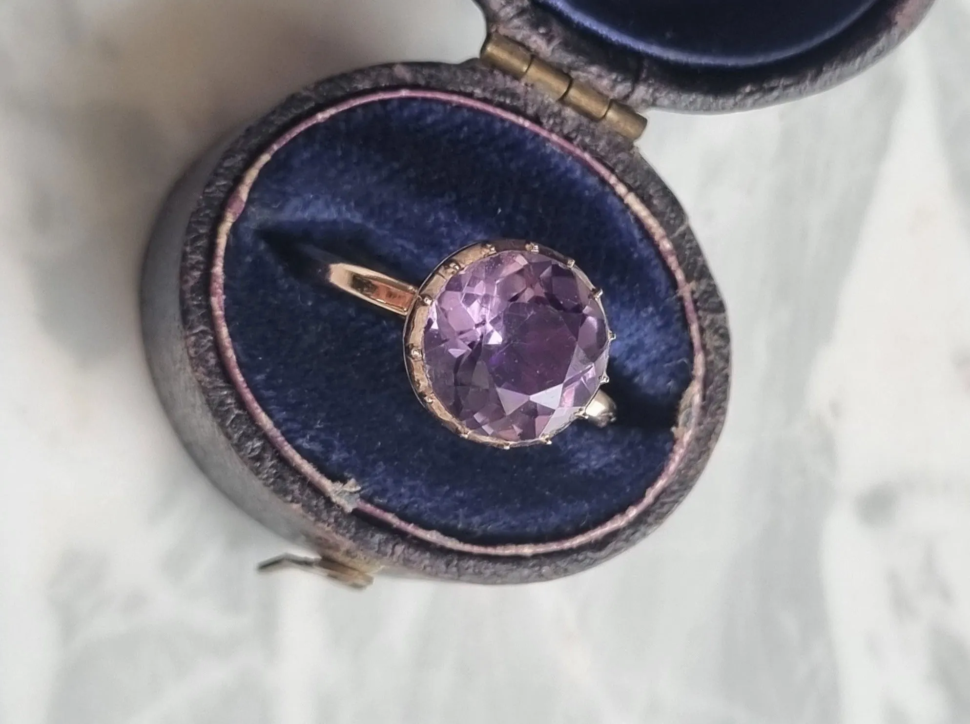 antique Georgian amethyst | Solid 9k gold ring