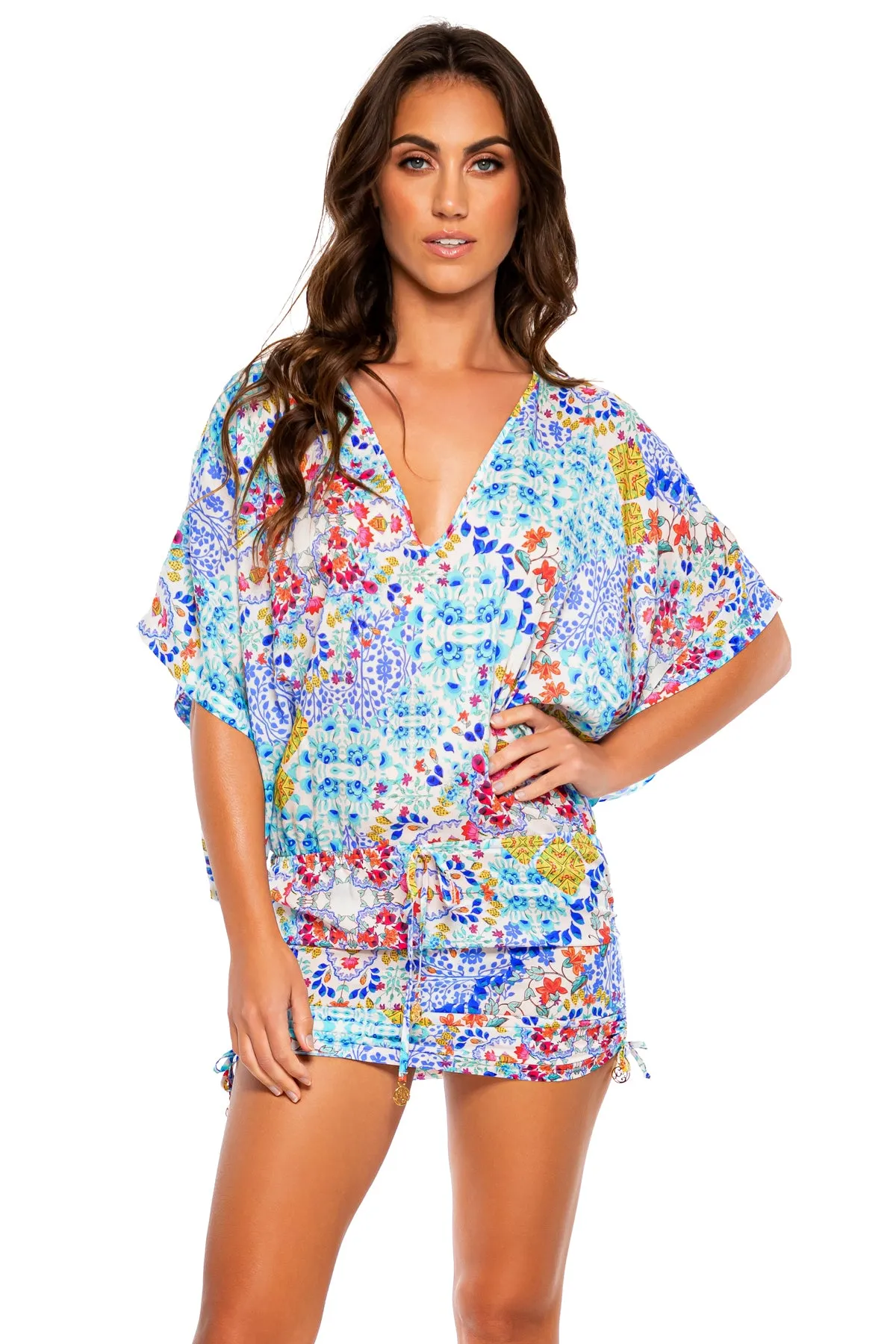 AY QUE CUTE! - Cabana V Neck Dress