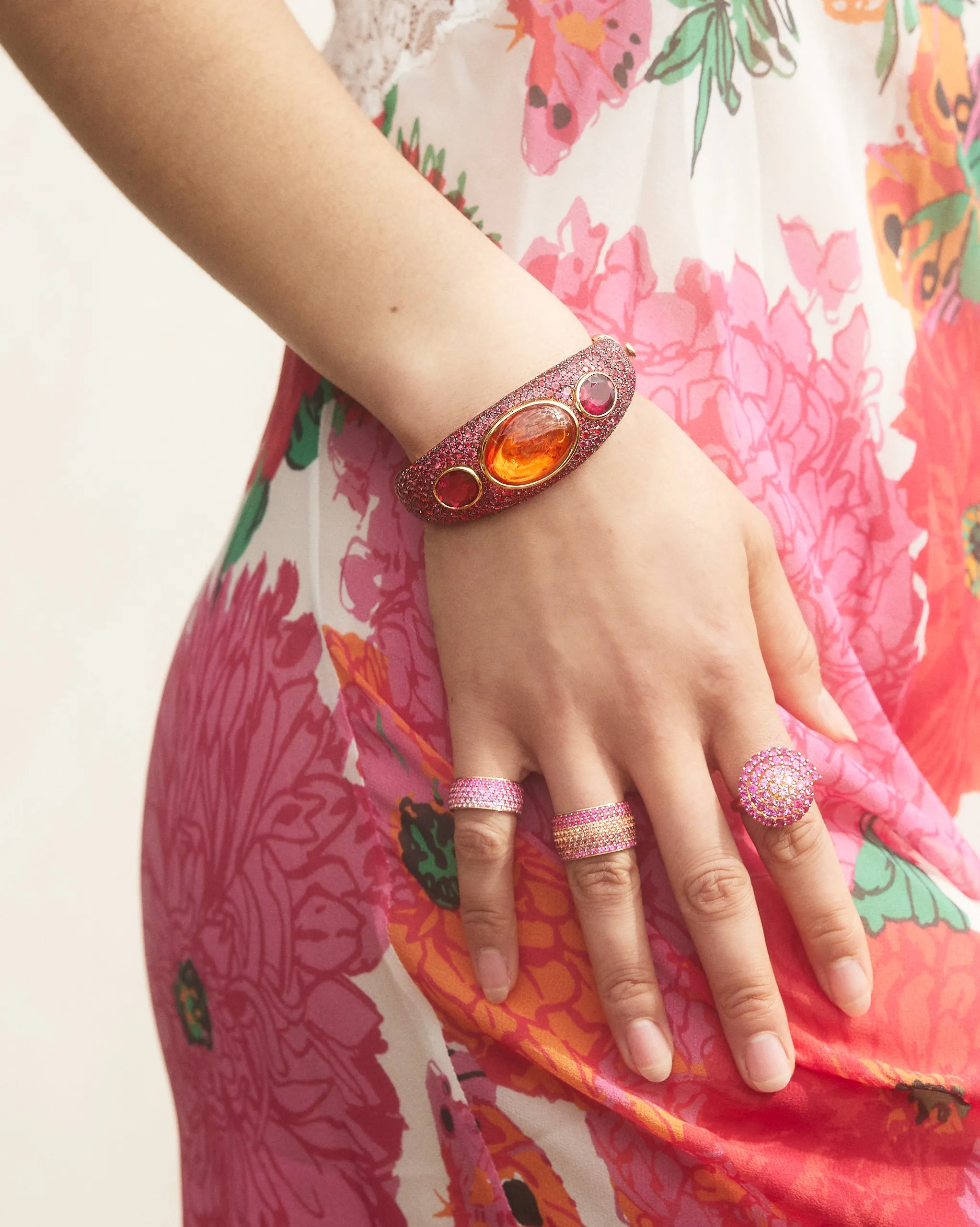Baby Flamingo Ombre Cigar Ring