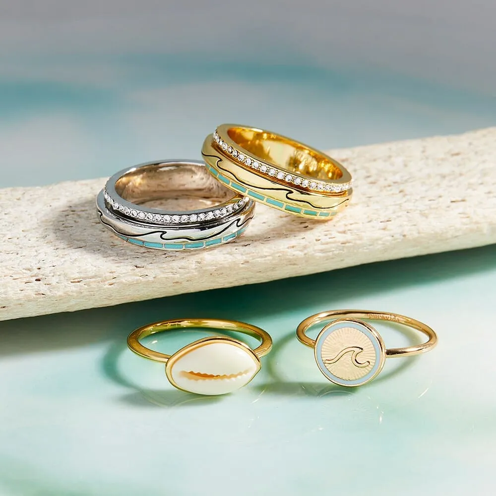 Beachside Blue Fidget Ring