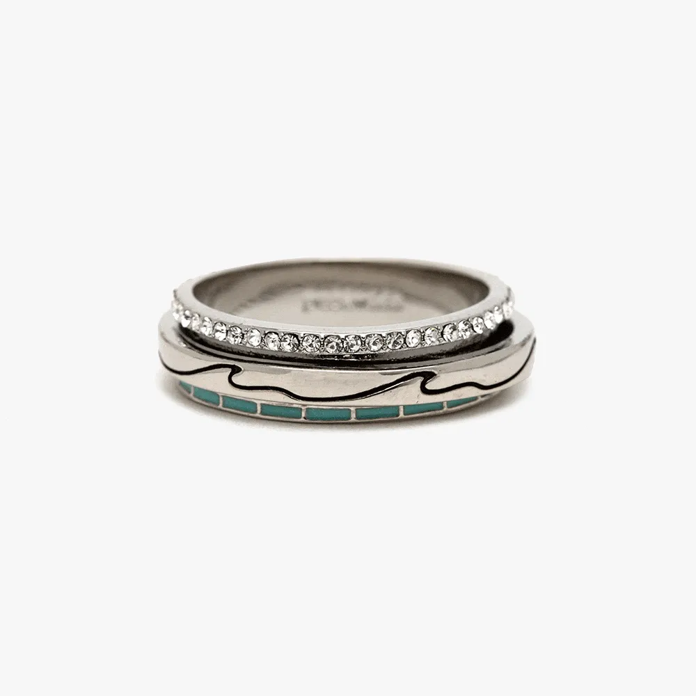Beachside Blue Fidget Ring