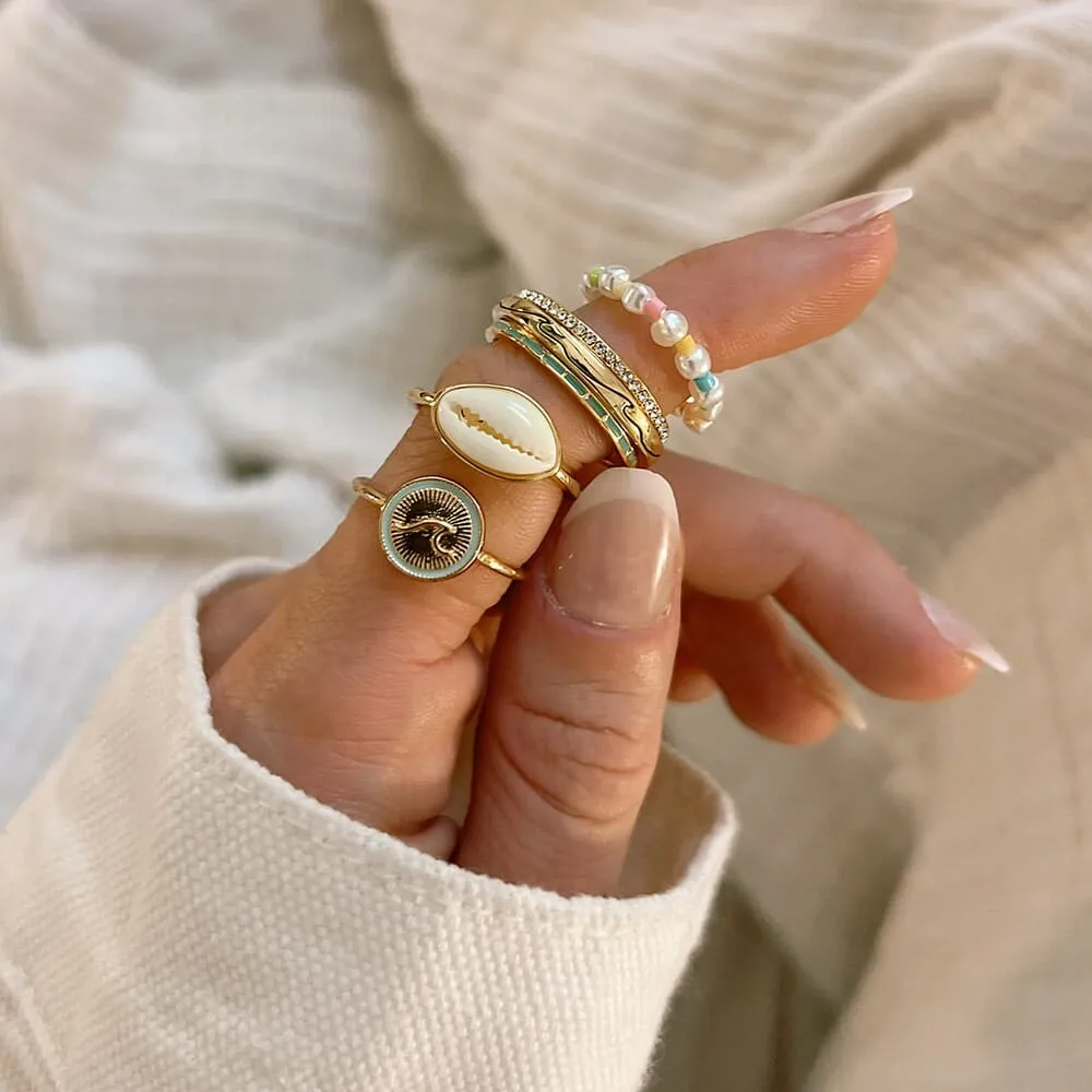 Beachside Blue Fidget Ring