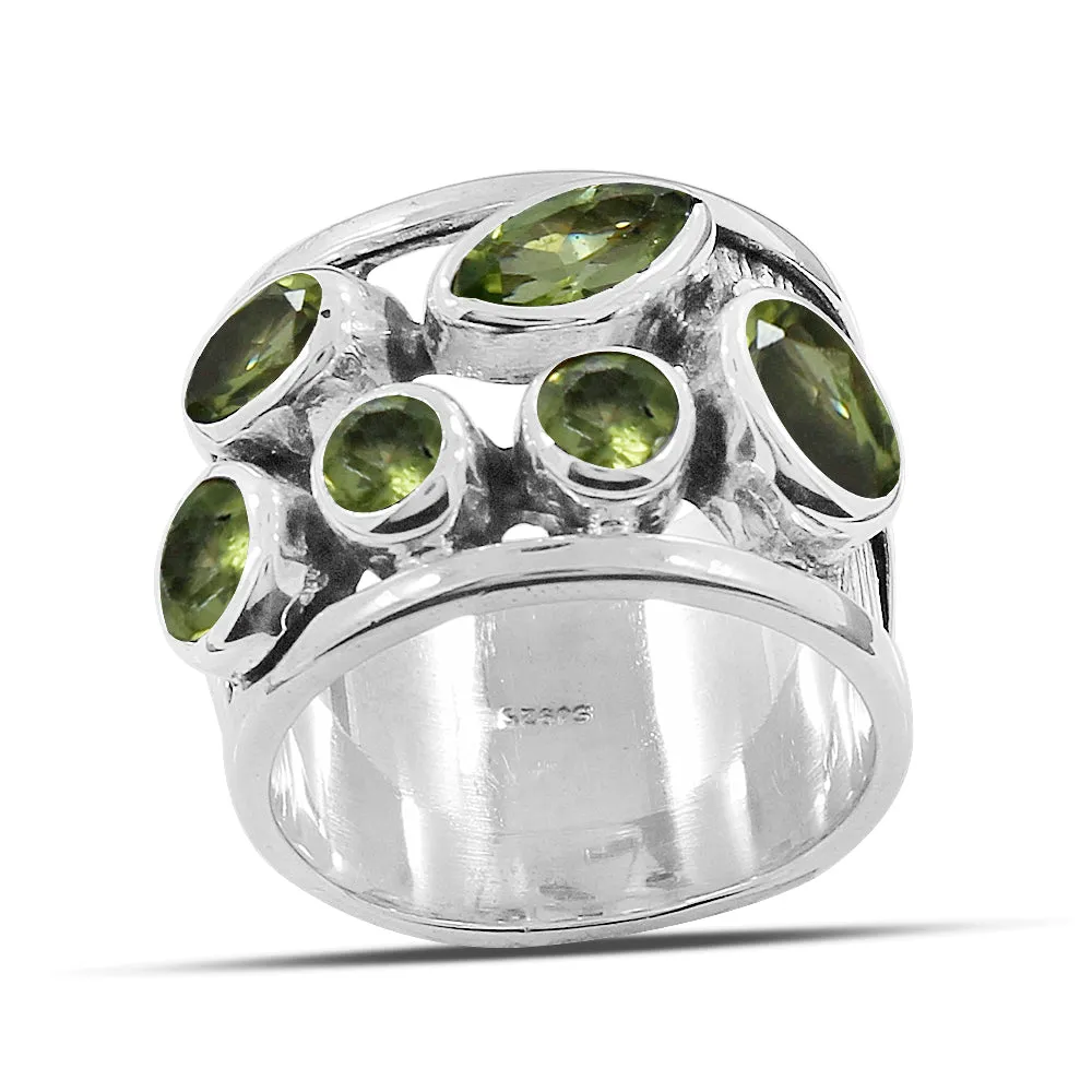 Blue Topaz Silver Ring