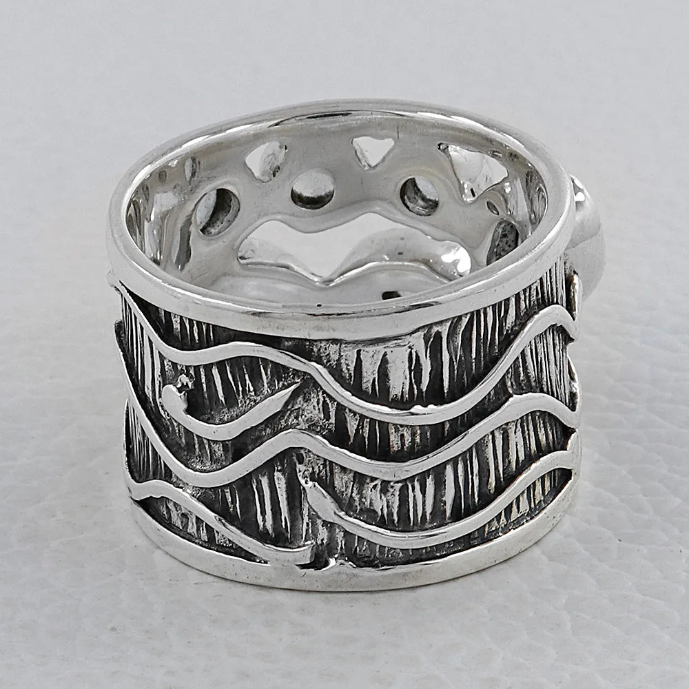 Blue Topaz Silver Ring