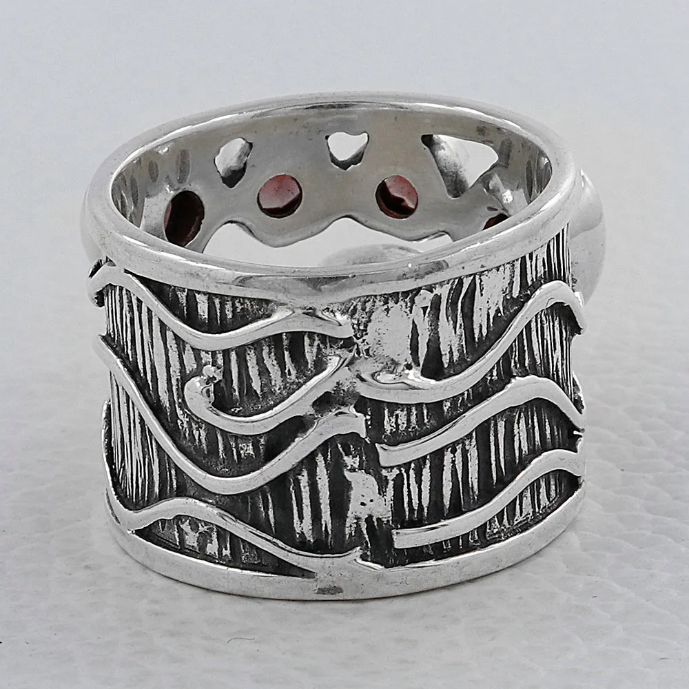 Blue Topaz Silver Ring